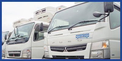 安全に走行するために、トラックに不備がないかチェックします。